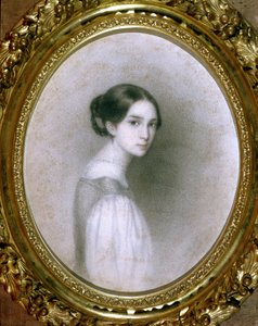 Retrato de Leopoldine Hugo (1824-43) (dibujo) de Adele Julie Hugo