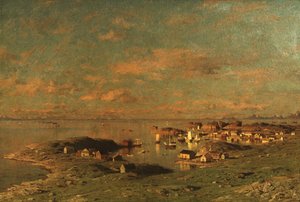 De Reine en Lofoten (óleo sobre lienzo) de Adelsteen Normann