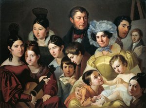 Familia Malatesta en 1835