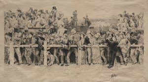 Una Escena en el Derby de Adlophe Lalauze