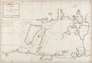 Mapa de la búsqueda de Sir John Franklin y el descubrimiento del Paso del Noroeste de Admiral Edward Augustus Inglefield