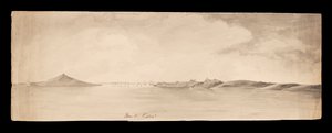 Monte Vídeo del álbum de recortes de las Antillas, Norteamérica y Borneo de Admiral Sir Edward Gennys Fanshawe