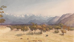 Dos leguas de Santa Rosa [Chile], 14 de enero de 1851 [con los Andes y el Aconcagua]". de Admiral Sir Edward Gennys Fanshawe