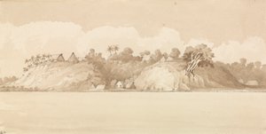 Vewa, Islas Feejee, octubre de 1849 [Fiyi]". de Admiral Sir Edward Gennys Fanshawe