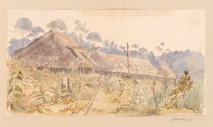 Álbum de recortes de la tribu Stang de las Indias Occidentales, Norteamérica y Borneo de Admiral Sir Edward Gennys Fanshawe