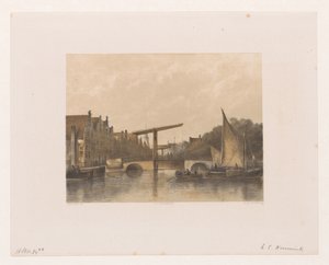 Vista del Zwanenburgwal de Adolf Carel Nunnink