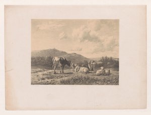 paisaje con ganado