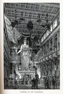 Interior del Partenón, 1882 de Adolf Closs