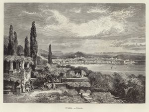 Italia - Trieste. Grabado por A Clos de Adolf Closs
