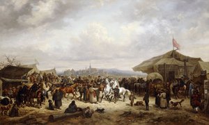 La feria de caballos, 1863 de Adolf Friedrich
