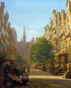 Calle de las mujeres en Danzig de Adolf Heinrich Hansen
