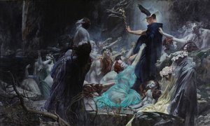 Las almas del Acheron de Adolf Hiremy Hirschl