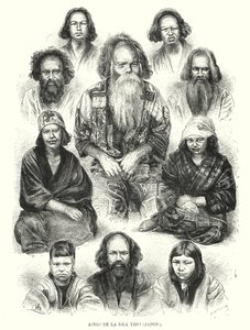 Pueblo Ainu del norte de Japón de Adolf Neumann