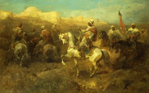 Jinetes árabes en marcha