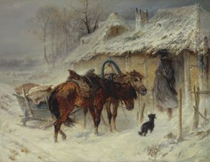 Buscando contrabandistas, c.1867 de Adolf Schreyer