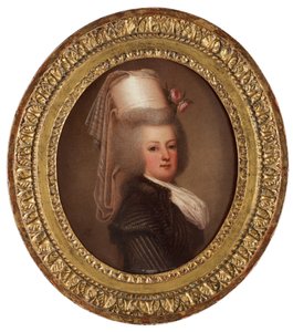 Retrato de la Reina María Antonieta de Francia 1755-1793, 1789 de Adolf Ulrich Wertmuller