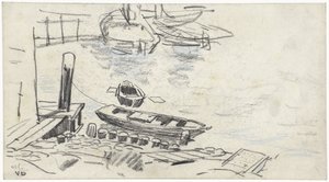 Muelle con barcos