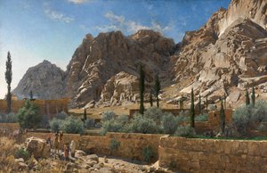 Monasterio de Santa Catalina en el Monte Sinaí (óleo sobre lienzo)