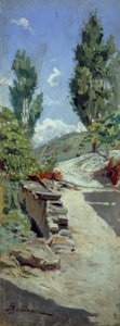 Camino en las colinas de Adolfo Belimbau