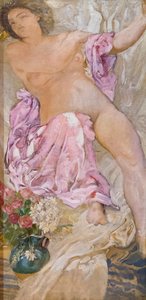 Mujer con flores / mujer desnuda con rosas