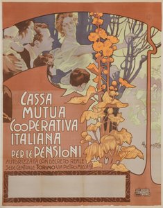 Cassa nazionale mutua cooperativa per le pensioni, 1898 de Adolfo Hohenstein