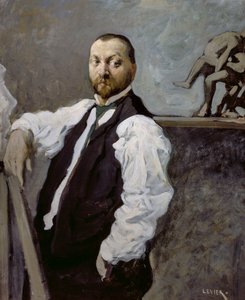 Retrato del escultor Alfonso Canciani de Adolfo Levier