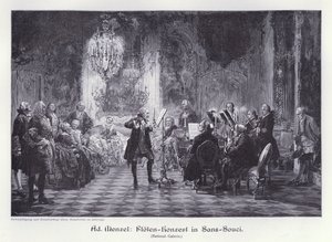 Concierto de Flauta en el Palacio de Sanssouci, Potsdam, Prusia