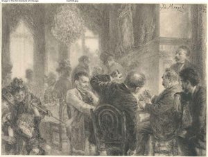El juego de cartas de Adolph Menzel
