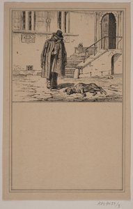 El perro muerto. No. 2 en Chr. Winther y M. Rørbye, "25 Imágenes para niños pequeños" de Johan Adolph Kittendorff