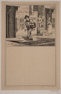 El borracho. No. 3 en Chr. Winther y M. Rørbye, "25 imágenes para niños pequeños" de Johan Adolph Kittendorff