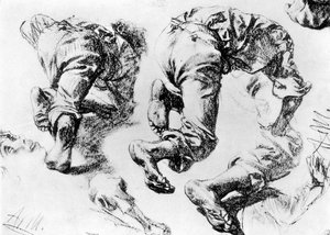 Una página de bocetos, 1913