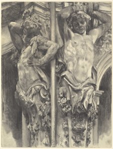 Atlantes en el Pabellón de la Pared del Zwinger de Dresde