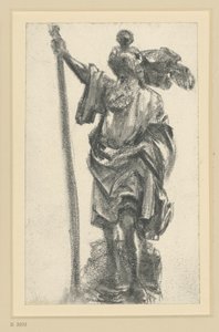 San Cristóbal, del maestro de los apóstoles de Freiberg, en Dresde de Adolph Menzel