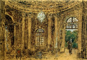Concierto en Sanssouci, Estudio, 1850s de Adolph Menzel