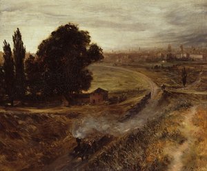 El Ferrocarril Berlín-Potsdam, 1847 de Adolph Menzel