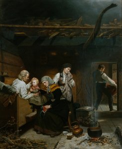 La bendición del abuelo de Adolph Tidemand