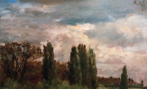 Vista en el parque del Príncipe Albrecht de Adolph Menzel