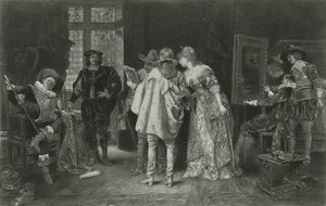 Conocedores en el Estudio de Rembrandt, ilustración de 