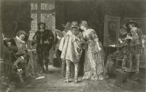 Conocedores en el estudio de Rembrandt de Adolphe Alexandre Lesrel