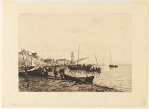 El puerto de San Remo de Adolphe Appian