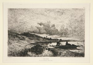 Una tarde, orillas del Ródano en Rix de Adolphe Appian