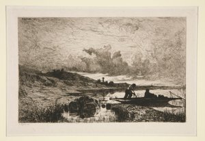 Una tarde, orillas del Ródano en Rix de Adolphe Appian