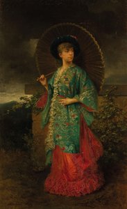 Retrato de Helena de Mecklemburgo-Schwerin 1814-1858, Duquesa de Orleans, 1883 de Adolphe Aze