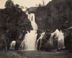 Cataratas de Reichenbach, c.1860 de Adolphe Braun
