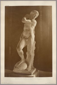 Florencia: el «Apolo» inacabado de Miguel Ángel en la Galería de los Uffizi de Adolphe Braun