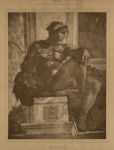 Roma - Palacio Vaticano, Capilla Sixtina, Miguel Ángel de Adolphe Braun