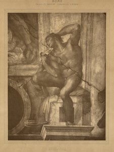 Roma - Palacio Vaticano, Capilla Sixtina, Miguel Ángel de Adolphe Braun