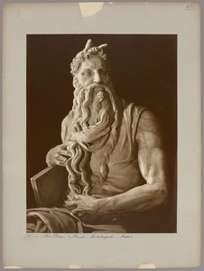 Roma: Detalle del Moisés de Miguel Ángel de Adolphe Braun