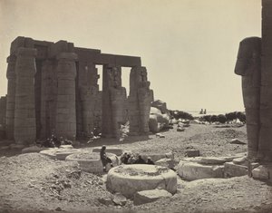 The Ramesseum, Thebes de Adolphe Braun