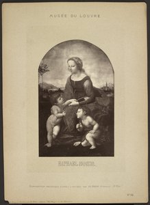 [La Virgen en el jardín, de Rafael, Museo del Louvre] de Adolphe Braun